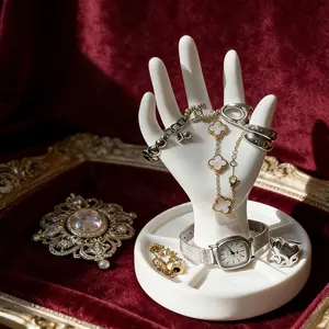 Hand-Shaped Jewelry Stand, Perfect Display Stage for Necklaces, Sweet Kiss Design, No Rings Watches Included, Ideal for Vanity