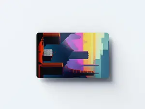Credit/Debit Card Cover/Skin - Pixel-Art-Style