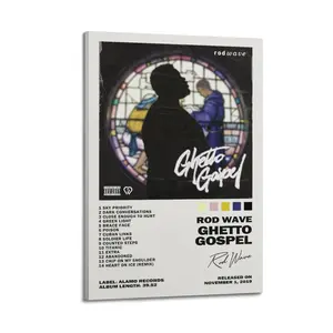 Ghetto Gospel Rod Wave Canvas Painting Oil Painting Wall Art Canvas Poster Decorative Painting Corridor Decoration Home