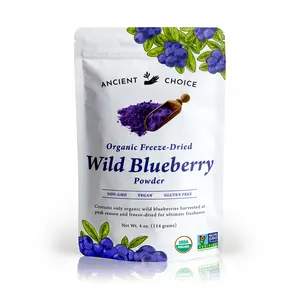 Ancient Choice - Wild Blueberry Powder, 4 oz. | USDA Organic, Freeze-Dried, Vegan, Gluten-Free, Non-GMO | No preservatives, No added sugar | Natural Food Coloring