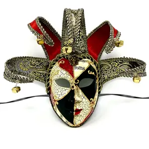 Jester Joker Mask, Venetian Masquerade Carnival Party Masks for Halloween Mardi Gras Cosplay