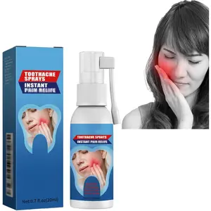Toothache Sprays,Toothache Water Can Stop Moth On Tooth Fire Caries Gum Swelling Pain Spray(1pc)