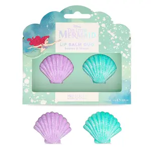 Mad Beauty Disney Little Mermaid Shell Lip Balm Duo 2x0.05oz 2x0.05oz