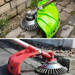 Grass Trimmer Head, 6/8/10 Inch, Thickened Steel Wire, For Lawn Mower Accessories, Steel Wire Wheel, Rust Removal, Grass Trimming Disc Accessory