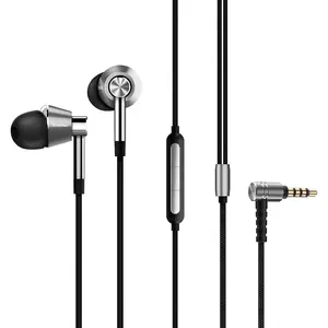 1MORE Triple Driver In-Ear Earphones Hi-Res Headphones with High Resolution, Bass Driven Sound, MEMS Mic, In-Line Remote, High Fidelity for Smartphones/Pc/Tablet - Silver 1MORE