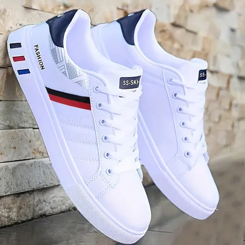 Men's Lace-Up Low-Top Sneakers, All Seasons Sneaker, Athletic Casual Sneakers, Casual Sports Skate Shoes, Versatile Daily Wear Sneakers, Fashionable Versatile Sneakers, Casual Footwear Sneakers