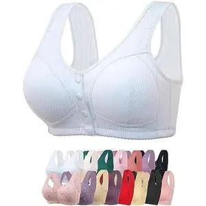 Daisy Bra for Seniors, Front Snap Closure Bras, Front Snaps Daisy Bras for Older Women