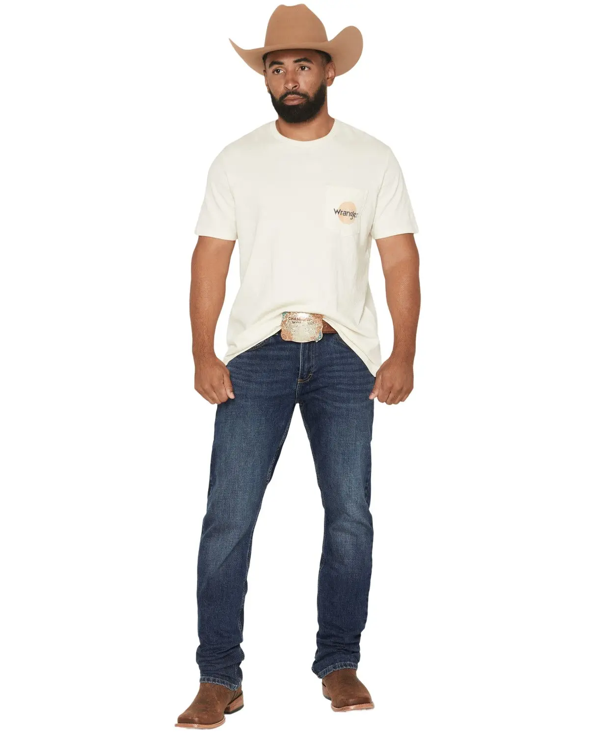 Wrangler Men's 20X Men'S 44Mwx Pepperstone Dark Wash Slim Straight - 112367626
