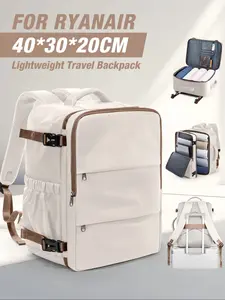 Women's Fashion Backpack, Lightweight Backpack, Large Capacity Travel Bag, Under Seat Cabin Bag, Casual Daily Use, Airline Approved Luggage, 180° Opening Design, Personal Item Bag