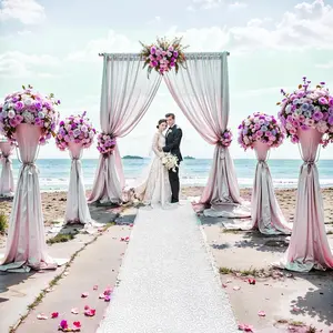 Thickened 3x50Feet White Aisle Runner Carpet for Wedding Ceremony, Indoor Outdoor Wedding Church Decorations, Halloween Parties Walkway