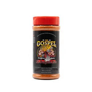 Meat Church The Gospel All-Purpose BBQ Rub 12.5 oz | Premium BBQ Seasoning for Brisket, Steak, Chicken, Pork & Vegetables | Gluten-Free, No MSG | Texas Craft Blend