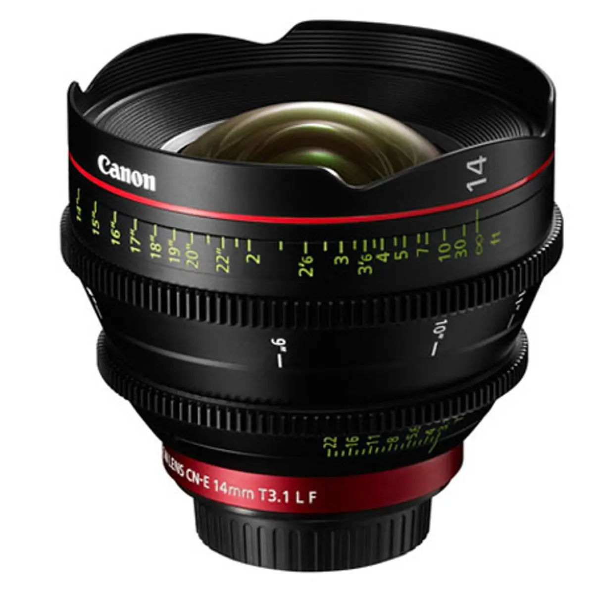 Canon Cinema Prime CN-E 14mm T3.1 L F EF Mount Lens for Canon EF - Smooth, Compact, Durable Manual Lens for Filmmakers (Fixed Focal Length)