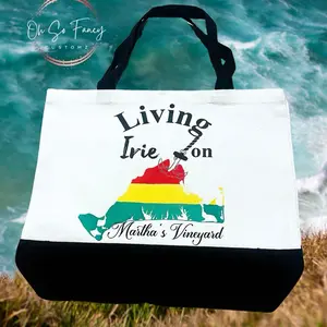 Living Irie on Martha’s Vineyard Tote- Where culture, heritage, and style meet -Carry Me Fancy Tote Bag Set