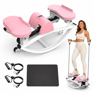 Home Lateral Stepper Machine, Quiet Glute & Leg Workout Equipment, Space-Saving Design, 330LBS Weight Capacity, Ready Out of Box