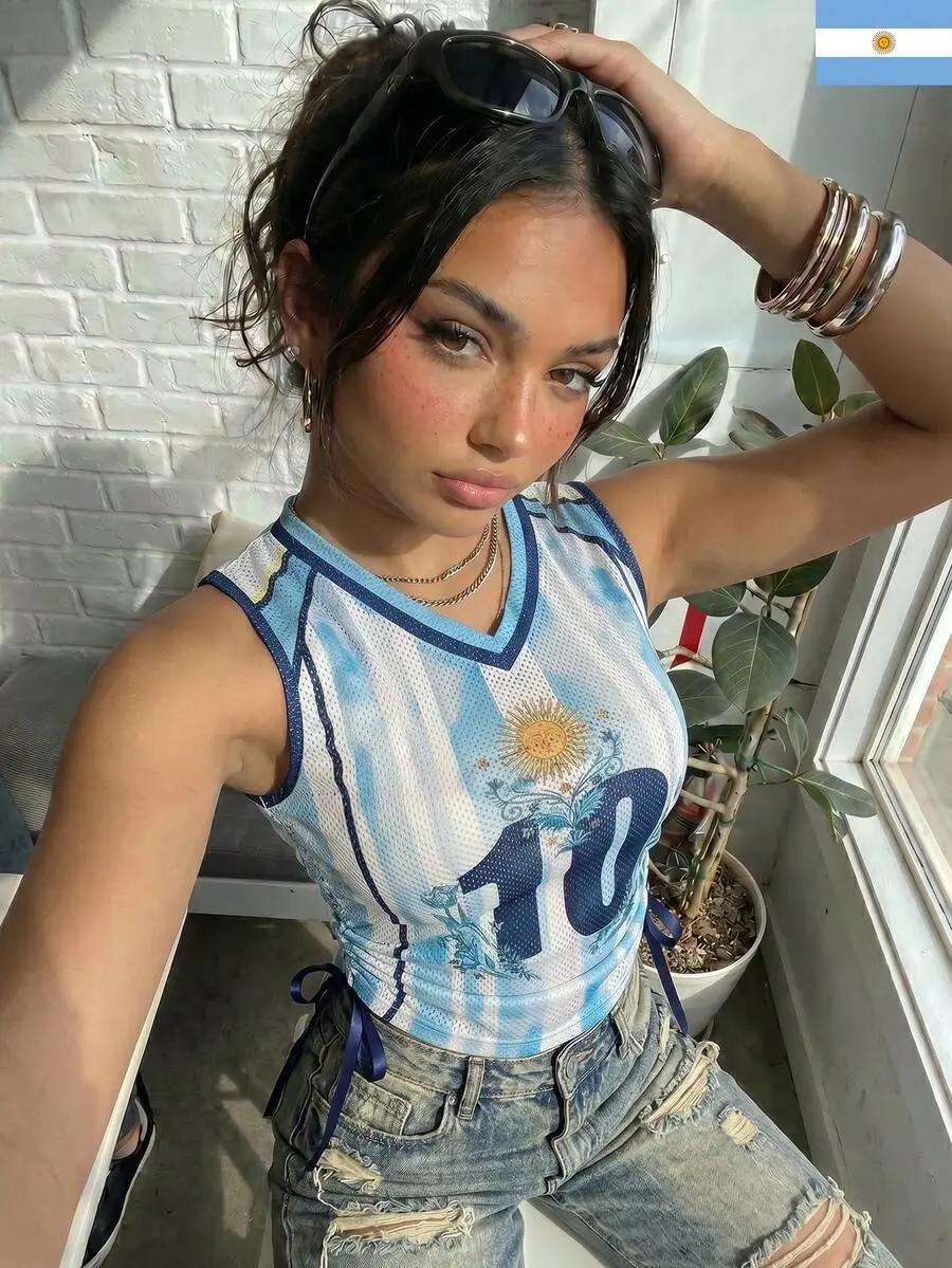 Women's V-Neck Tank Top, Casual Floral Print Semi-Sheer Pointelle Polyester Fabric, Slim Fit High Stretch Summer Streetwear, Sleeveless, Plants, Polyester Mesh