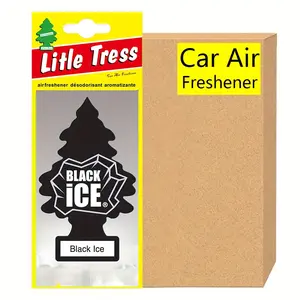 Little Trees Car Air Freshener | Hanging Paper Tree for Home Or Car | Black Ice | 5-20 Pack