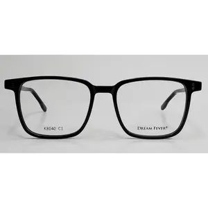 Dream Fever K8040 Black Fashion Acetate Italy Eyeglasses -Ma