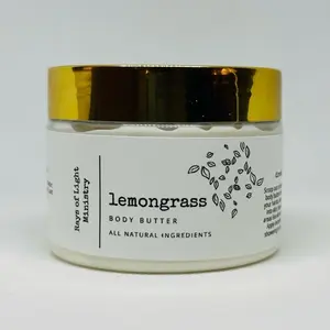 Lemongrass Body Butter - All Natural Ingredients - Moisturizer