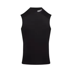 Bauer Mock Neck PRO Sleeveless Compression Summer Performance Top with Fast Drying Moisture Wicking Side Mesh Panels for Improved Breathability