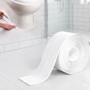 Self-Adhesive Waterproof Seal Strip for Kitchen & Bathroom, Anti-Mold Gap Filler, Moisture-Proof Wall Tape, Stove Countertop Leak & Stain Barrier, Trimmable No-Drill Easy Install, Peel & Stick.