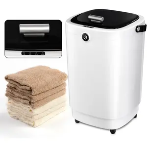 Large Towel Heater for Bathroom, Luxury Portable Barrel Towel Heater, Can Hold Two 70-Inch X80-Inch Extra Large Towels with Timing Auto-off Function, Black