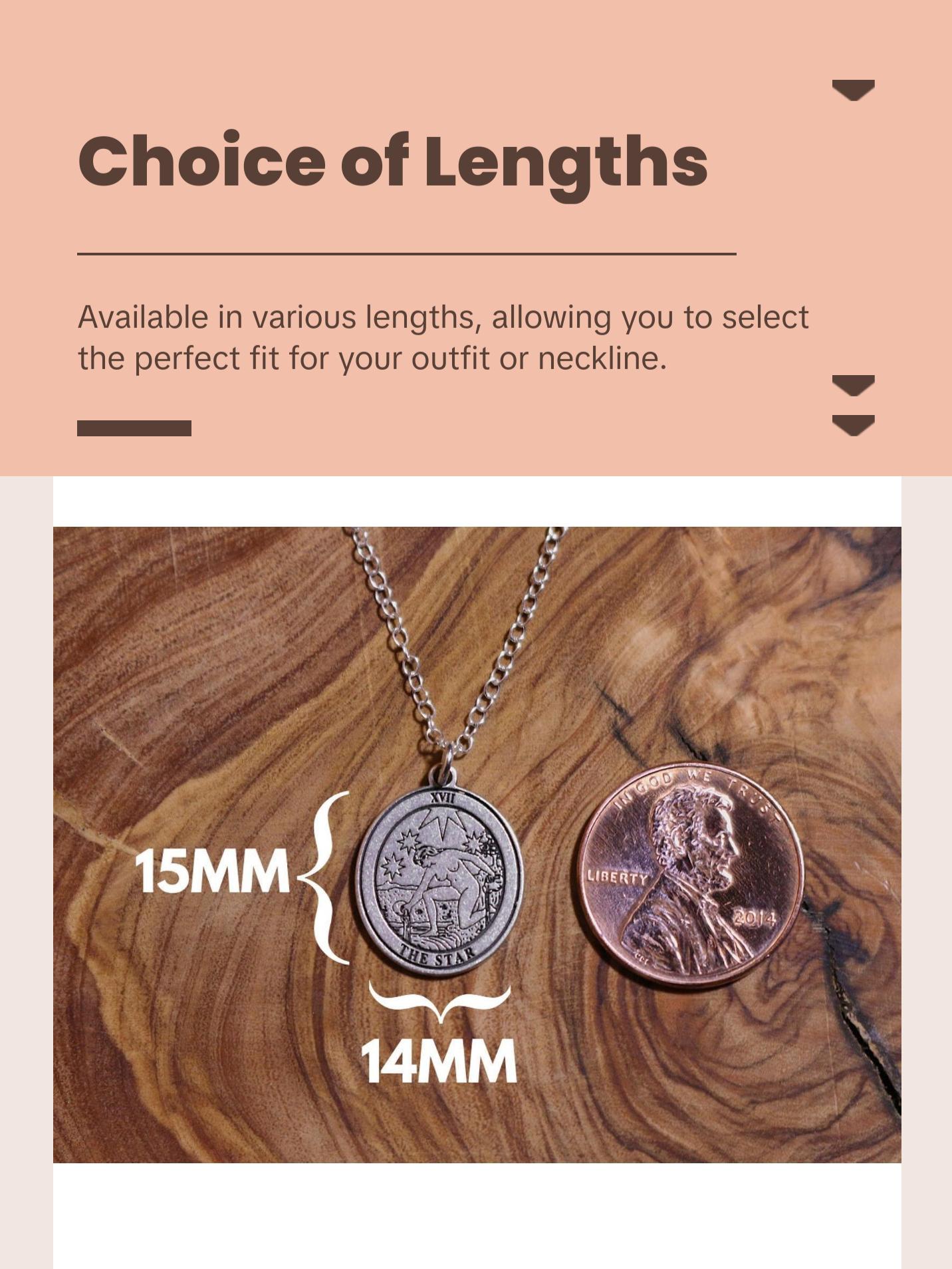 Round The Sun Tarot Card Necklace