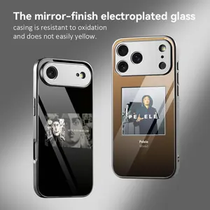 Rapper M-Morad Phone Case For iPhone 12–17 Series Electroplated Metal Bumper with Tempered Glass Back