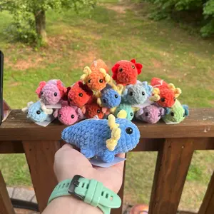 Hand crocheted ”customizable” axolotl