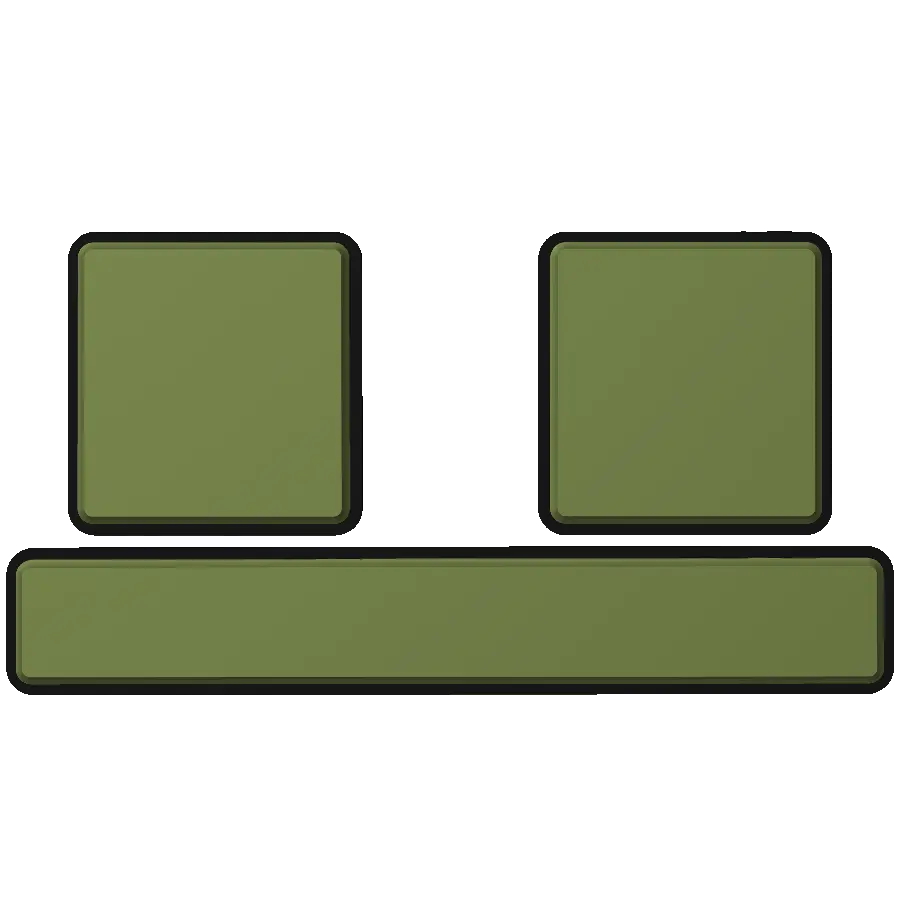 Olive Green on Black