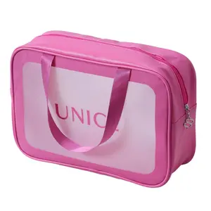Unice Portable Travel Wash Bag Transparent Waterproof Makeup Storage Pouch Large Capacity Cosmetic Organizer Beauty Toilet Bag
