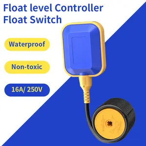 5M 13ft Cable Float Switch, Water Level Controller, for Tank Pumps, Water Tanks, or Sewage Systems on Auto Pilot, with Counterweight