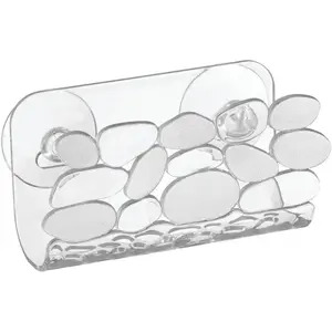 interDesign Pebbles Kitchen Sink Protector Mat, Divider Protector, Suction Sponge Holder