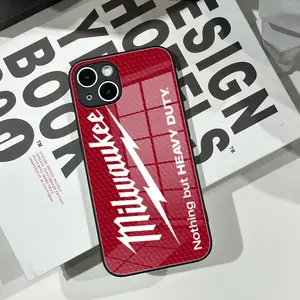 Fashion electric tools Milwaukee Phone Case For iPhone 17 16 Promax 15 Pro 14 Plus 13 Pro 12 mini 11 Samsung Galaxy S25 Plus S24 Ultra S23 Glass phone case