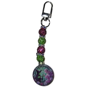Wicked Beautiful - Bling Bead Design - Cellphone Smartphone Charm - Bag Clip Keychain Accessory - Compact & Convenient - Versatile Use - Fun Accessory