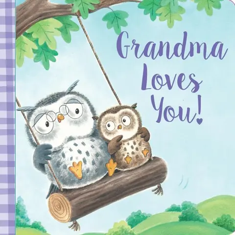 "Grandma Loves You" Woodland Animals English Picture Book - Soft Cover, Regular Ed., Safe Material, Bedtime Early Reading, Owl Grandma Story, Paperback for Easy Handling, Meaningful Gift for Grandparent Love (Baby Showers, Birthdays)