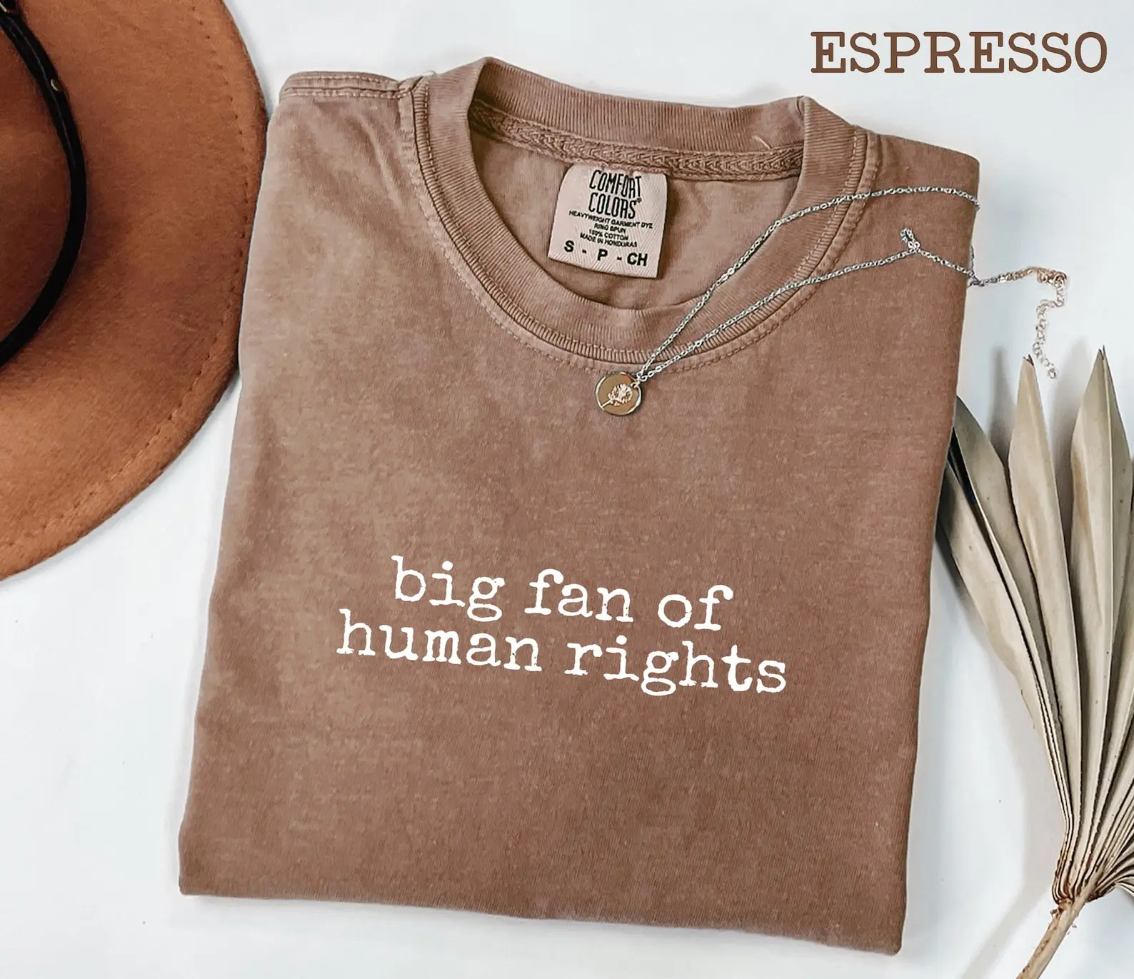 Comfort Colors Big Fan Of Human Rights T-shirt Trendy Quote Social Justice Graphic Tee, Equality T-shirt, Activist Gift, Human Rights T-shirt For Women Men