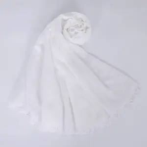 Women Summer Scarfs Large Long Lightweight Linen Beach Gauze Shawl Wrap