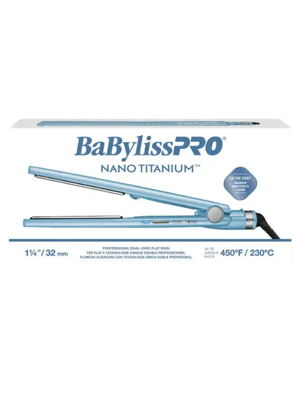 BaBylissPRO Nano Titanium 1¼" Dual Ionic Flat Iron #BNT9125TUC