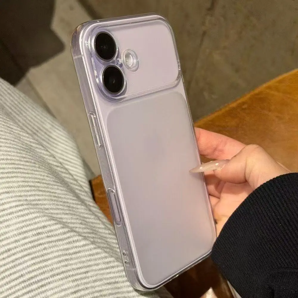 Instant Transformation to 17 Pro Large Window Case For iPhone 17 16 15 14 13 12 11 Pro Max XS XR 7 8 Plus Transparent Soft Cover