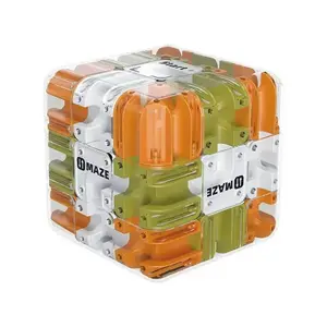 Maze 3D Cube Puzzle 3x3, Magic Cube Maze Ball Puzzle, Durable Challenging Sensory Toy with Visual Stimulation, Educational Toy for Kids Aged 3+, Boys & Girls