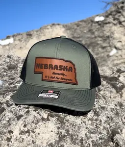 Nebraska Leather Patch Hat