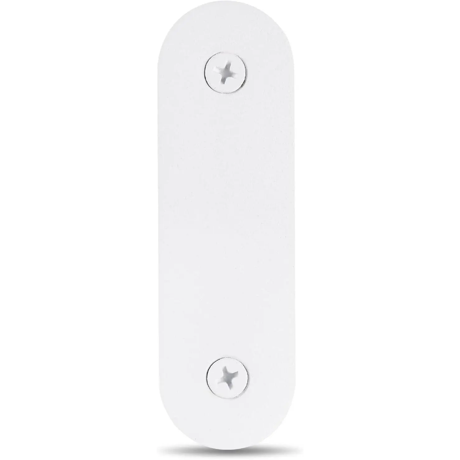 Doorbell Cover Plate, Metal Doorbell Blanking Plate Cover, Doorbell Button Cover Chime Guard Plate, Doorbell Faceplate Hole Cover, Weather Resistant, Easy Installation, Aesthetic Decoration - White