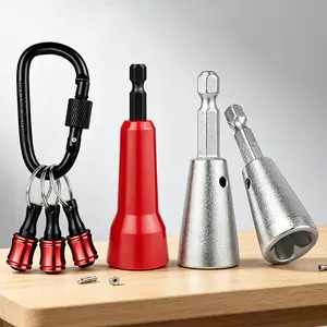 6PCS Wire Twister Tool for Drill with Bit Holder Keychain, Wire Nut Twister for Drill with 1/4" Hex Shank – Professional Electrician Tools for 9–22 AWG Wire Connector Twisting summerwins