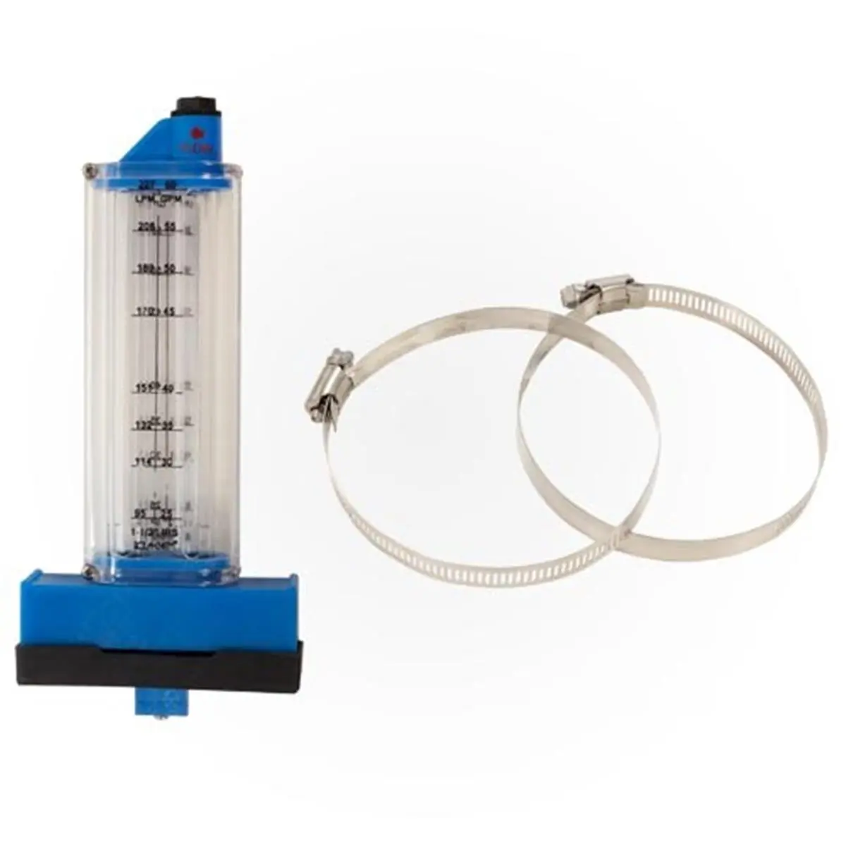 212 MAIN Rola-Chemoration Pool Flowmeter, 25-60 GPM Range, Wide Chamber, Easy-to-Read Dual Calibrated Scale for Aquatic Fitness Pool Flow Measurement, Gallons/Min
