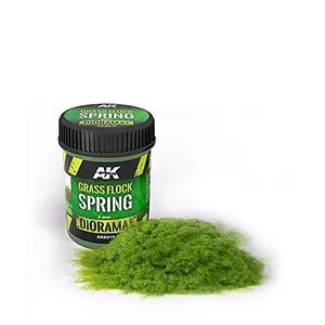 AK Interactive - Diorama - Grass Flock Spring 2mm (250ml) AK8219