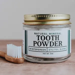 Remineralizing Tooth Powder (Revised Formula) by Revive Homestead - Non-Nano Hydroxyapatite - Fluoride-Free, Teeth Whitening, Gentle, Sensitive, Vegan Option, Remineralizing, Natural Toothpaste Alternative for Adults & Kids