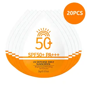 20 Pack Easter Travel Sunscreen | SPF50+ PA+ UV Protection Refreshing Non-Sticky Single Use Sunscreen for All Skin Types