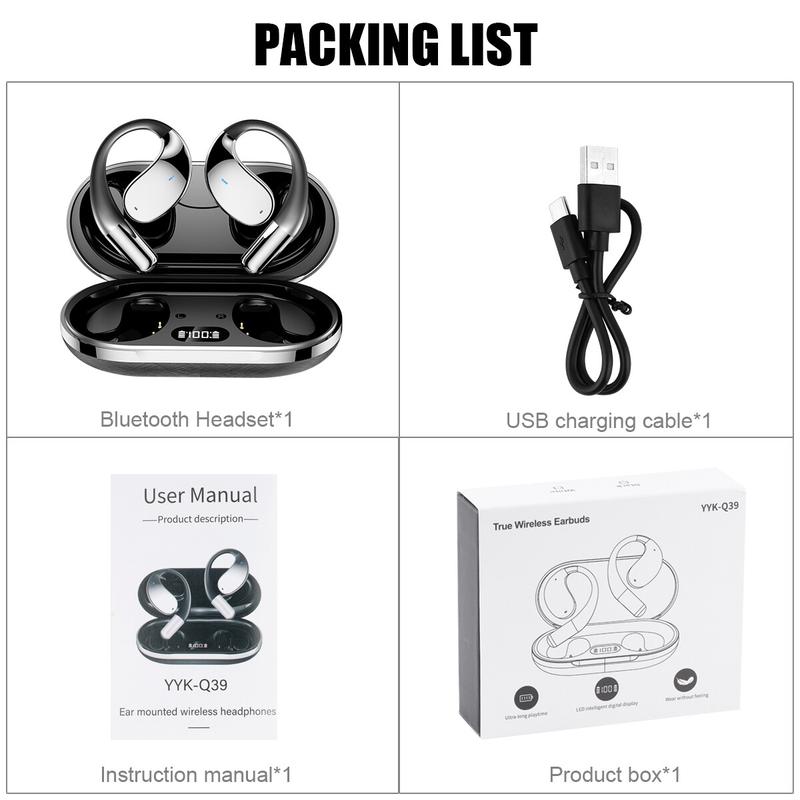 3-in-1 AI Translator Earbuds Real-Time, Ultra Open Ear Bluetooth Headphone Translator 144 Languages & Accents, with Charging Case for Travel & Learning & Business Negotiation, Android & iOS Compatible