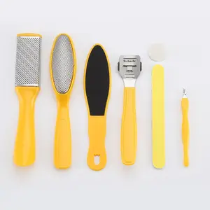 Professional Pedicure Tool Set, 7 Counts/set Foot File & Scraper, Foot Dead Skin Remover, Manicure & Pedicure Tool for Home & Salon Care