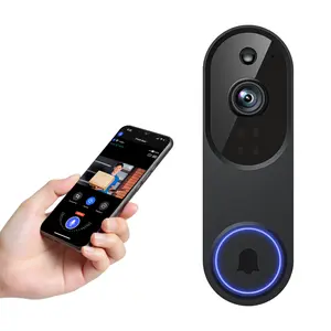 Wireless Video Doorbell Camera, Smart Security Doorbell Camera, 1080P, AI Human Detection , Night Vision, Instant Alert, Two Way Audio, 2.4G WiFi Only, Simple Installation and Rechargeable Battery, Cloud Storage, WiFi Camera